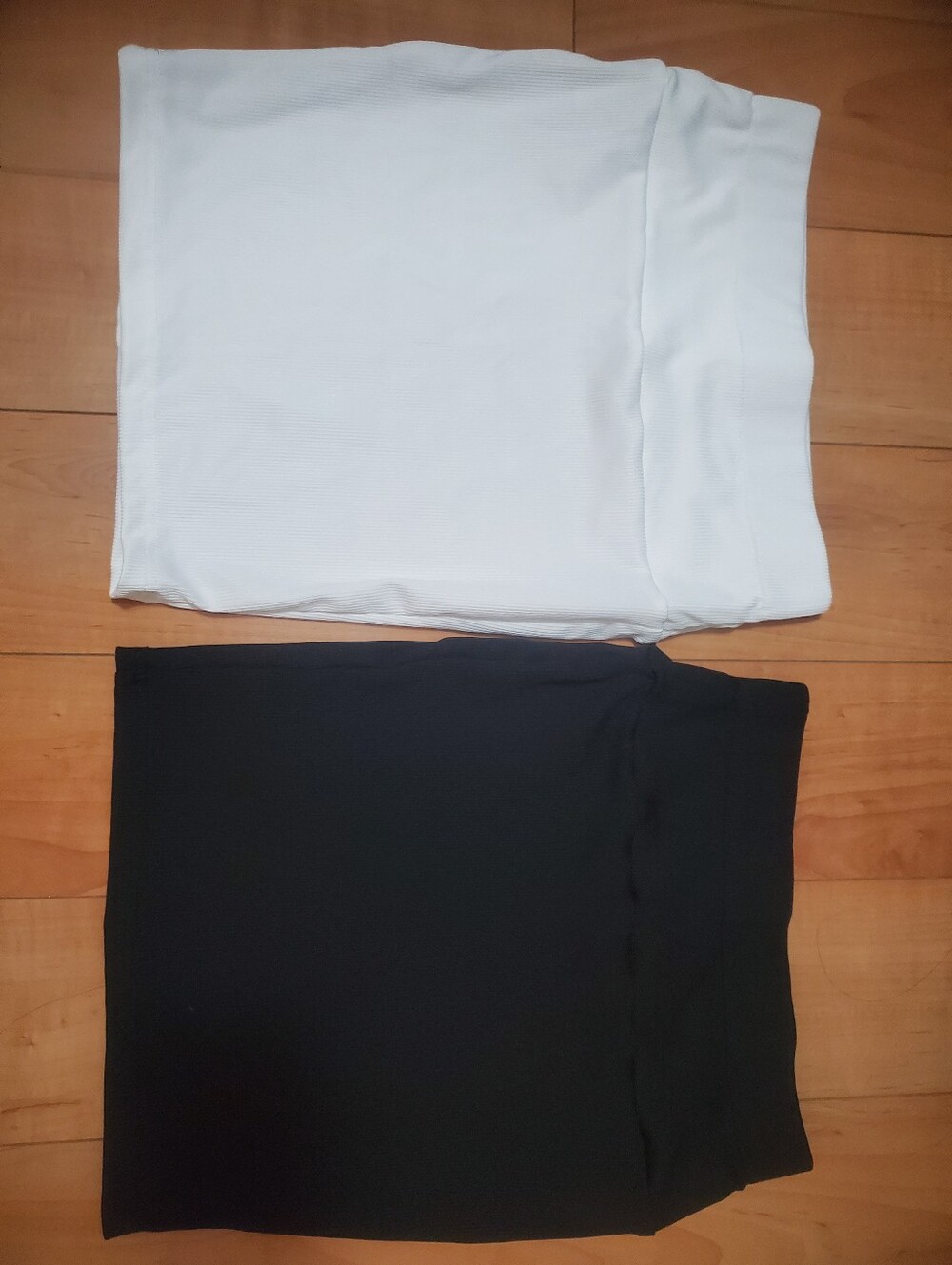 Women's Classic Black and White Short Skirt Set